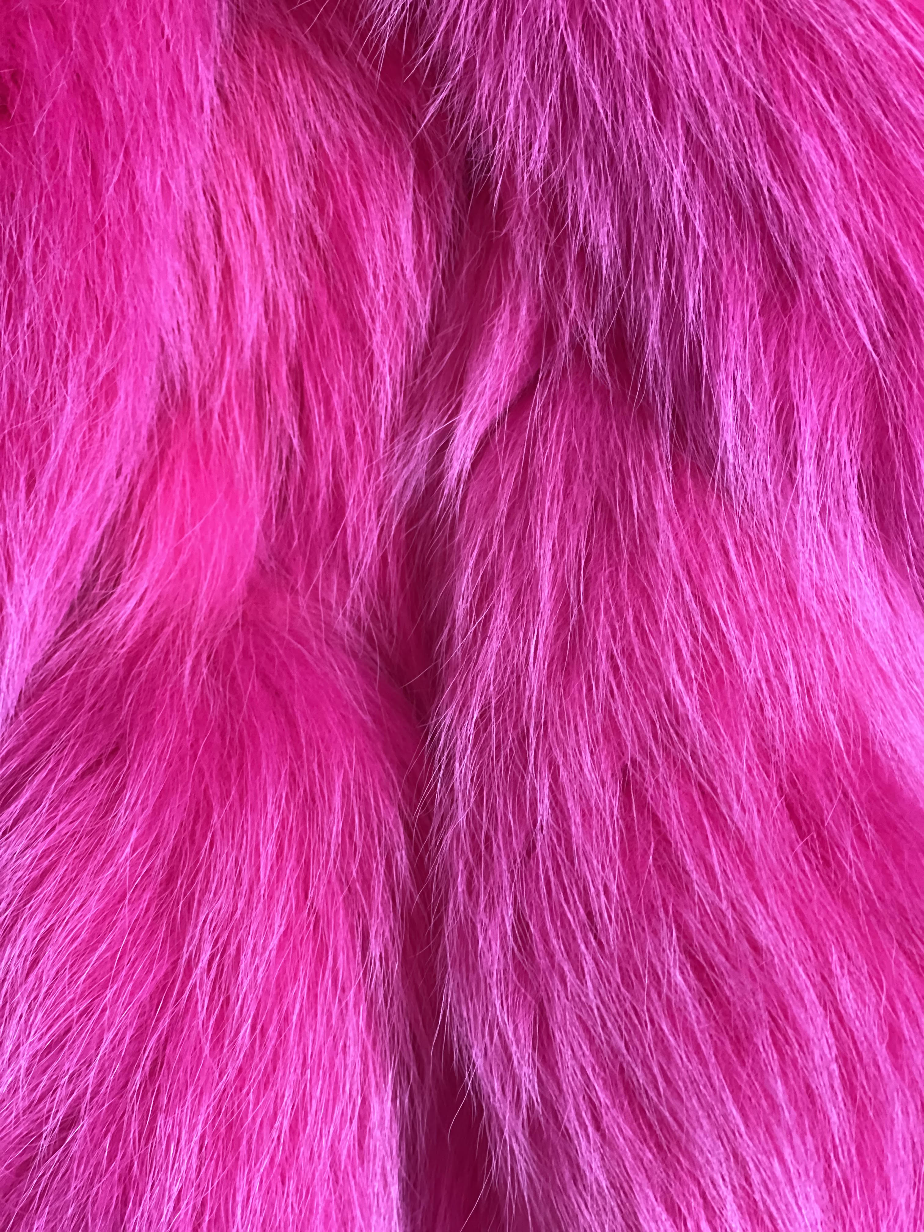 Open Heart Fur Cape - Pink